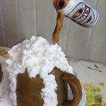 3D söröskorsó torta